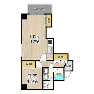 CITY SPIRE難波プレミア【10階】の間取り