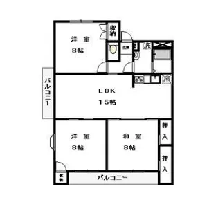 エフハウスII【1階】の間取り