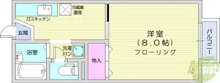 グランディール黒松【2階】の間取り