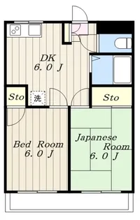 大沢コーポ【2階】の間取り
