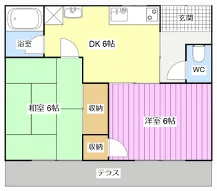 沢木ハイツ【1階】の間取り