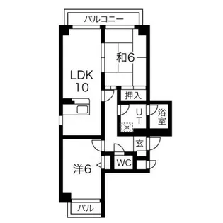 ベルコート加古川【2階】の間取り