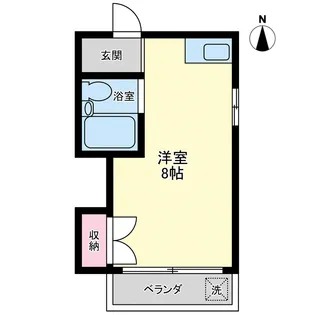 1Rの間取り画像