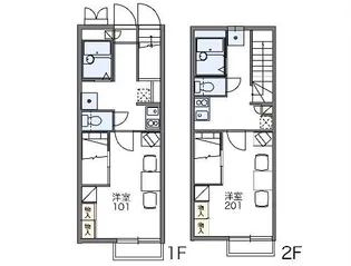 レオパレス良【2階】の間取り