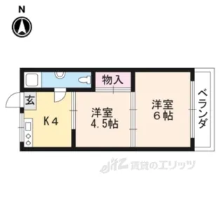 三幸マンション【4階】の間取り