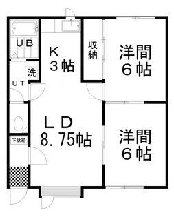 ハイツ七五三【1階】の間取り