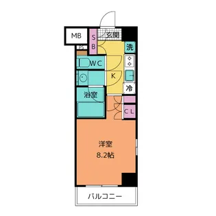 ザ・パークハビオ名古屋松原【11階】の間取り