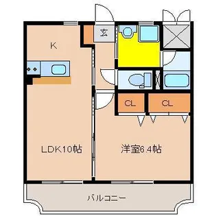 エクシード霧島II【2階】の間取り