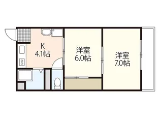 西十日市ビル【3階】の間取り