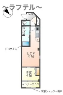 埼玉県狭山市新狭山3【アパート】の間取り