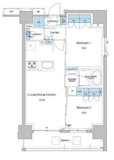 ルフォンプログレ志村坂上【6階】の間取り