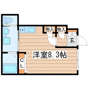 クレール長町【1階】の間取り