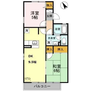 モービルガーデン 山田 弐番館【1階】の間取り