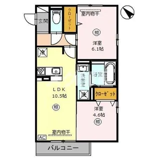 レガシア【2階】の間取り