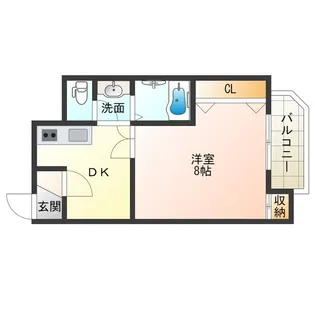 タウンハウス本田【6階】の間取り