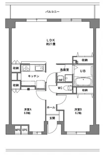 パークハイム小白川【4階】の間取り