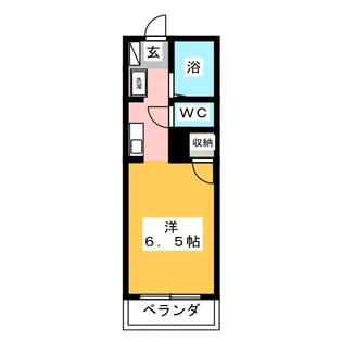 ベルメゾン北台【1階】の間取り