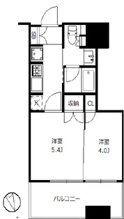 大崎ガーデンレジデンス【3階】の間取り