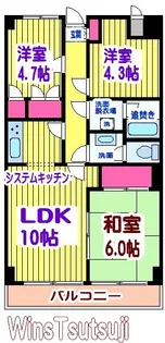 東京都調布市国領町4【マンション】の間取り