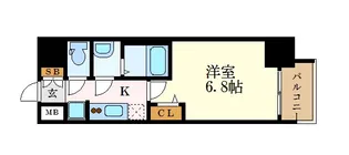 愛知県名古屋市北区大曽根4【マンション】の間取り