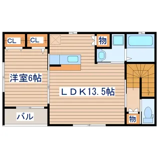 ソアール中江【2階】の間取り