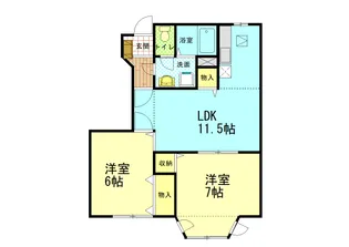 スターゲートヒルズ【1階】の間取り