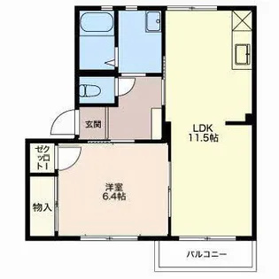 新潟県小千谷市大字千谷【アパート】の間取り