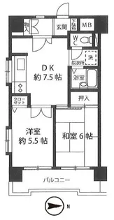 KOYOハイツ【2階】の間取り