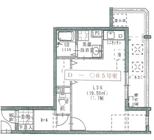 コスモ油津電器本社ビル【2階】の間取り