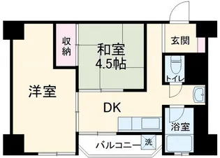 市川すがの住宅【5階】の間取り