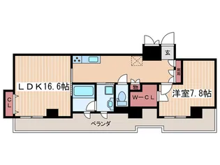 広島県広島市中区基町【マンション】の間取り