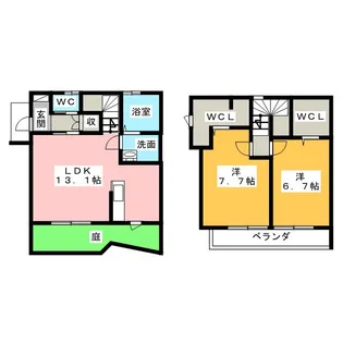 愛知県常滑市千代ケ丘3【一戸建】の間取り