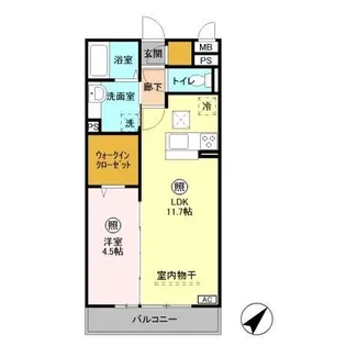 フォレストキャッスル【1階】の間取り