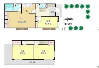東京都府中市北山町2【一戸建】の間取り