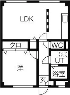 プロミネント石薬師【2階】の間取り