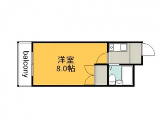 ウイング楽々園【4階】の間取り