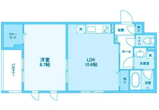 神奈川県川崎市高津区新作4【マンション】の間取り