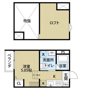 大阪府堺市東区日置荘原寺町【アパート】の間取り