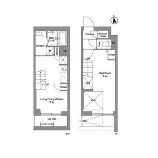 コンフォリア戸越公園【1階】の間取り
