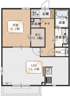 エルメゾン小手指A【1階】の間取り