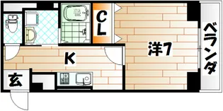 クリス戸ノ上【3階】の間取り