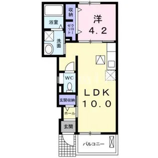 熊本県熊本市東区小山1【アパート】の間取り