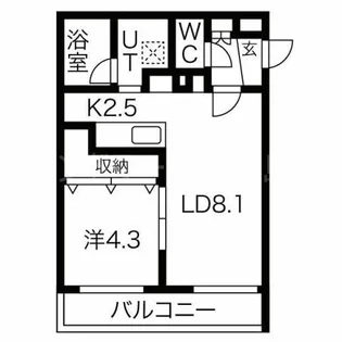 グランモード澄川【4階】の間取り