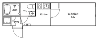 blue palette池上【4階】の間取り