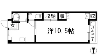 グレイス川西【5階】の間取り