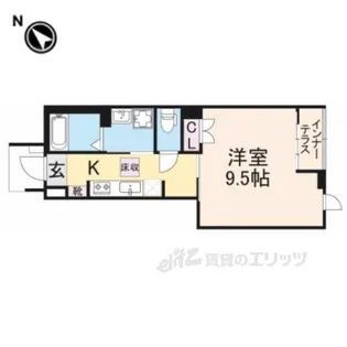 VALENTESAZANAMI【1階】の間取り