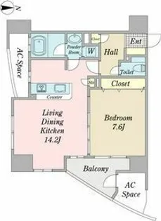 プロシード金山2【9階】の間取り