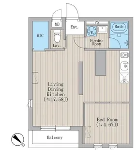 ルーチェ学芸大学【3階】の間取り