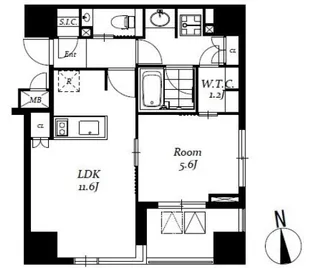 東京都中央区日本橋馬喰町2【マンション】の間取り