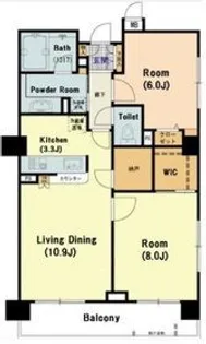 東京都中央区勝どき2【マンション】の間取り